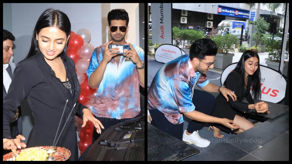 Big boss 15 winner and naagin 6 fame tejasswi prakash was not able to crack a coconut with the help of boyfriend karan kundra
