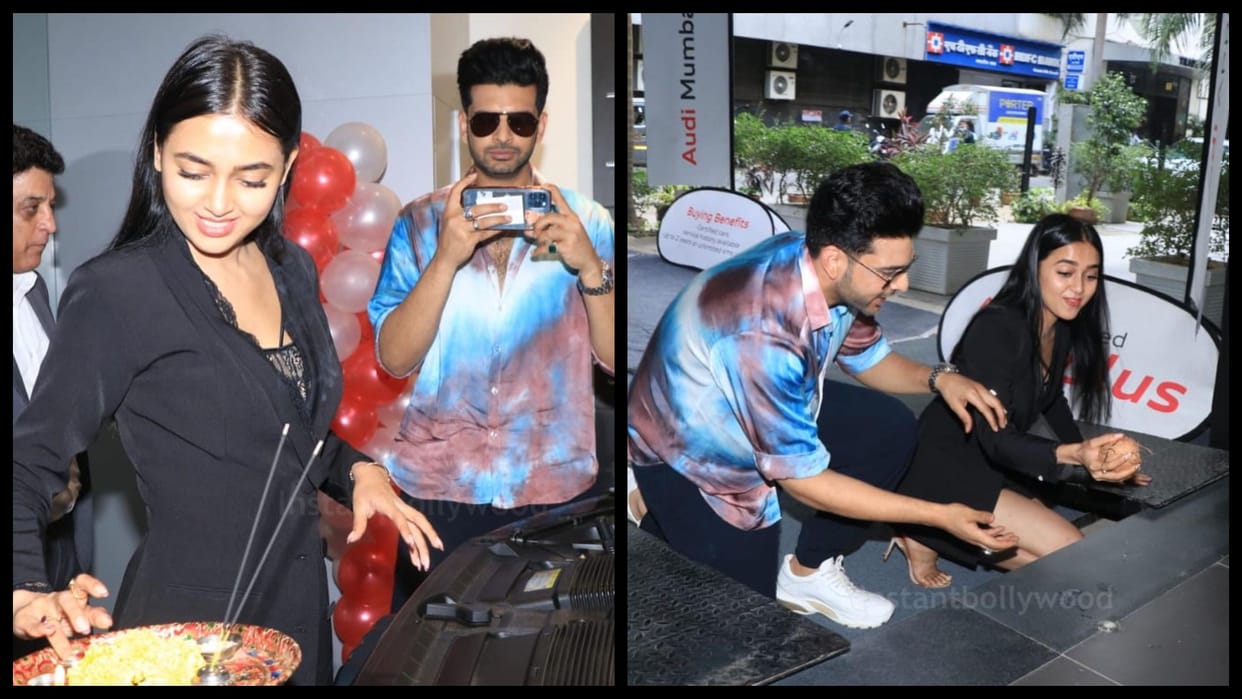 Big boss 15 winner and naagin 6 fame tejasswi prakash was not able to crack a coconut with the help of boyfriend karan kundra