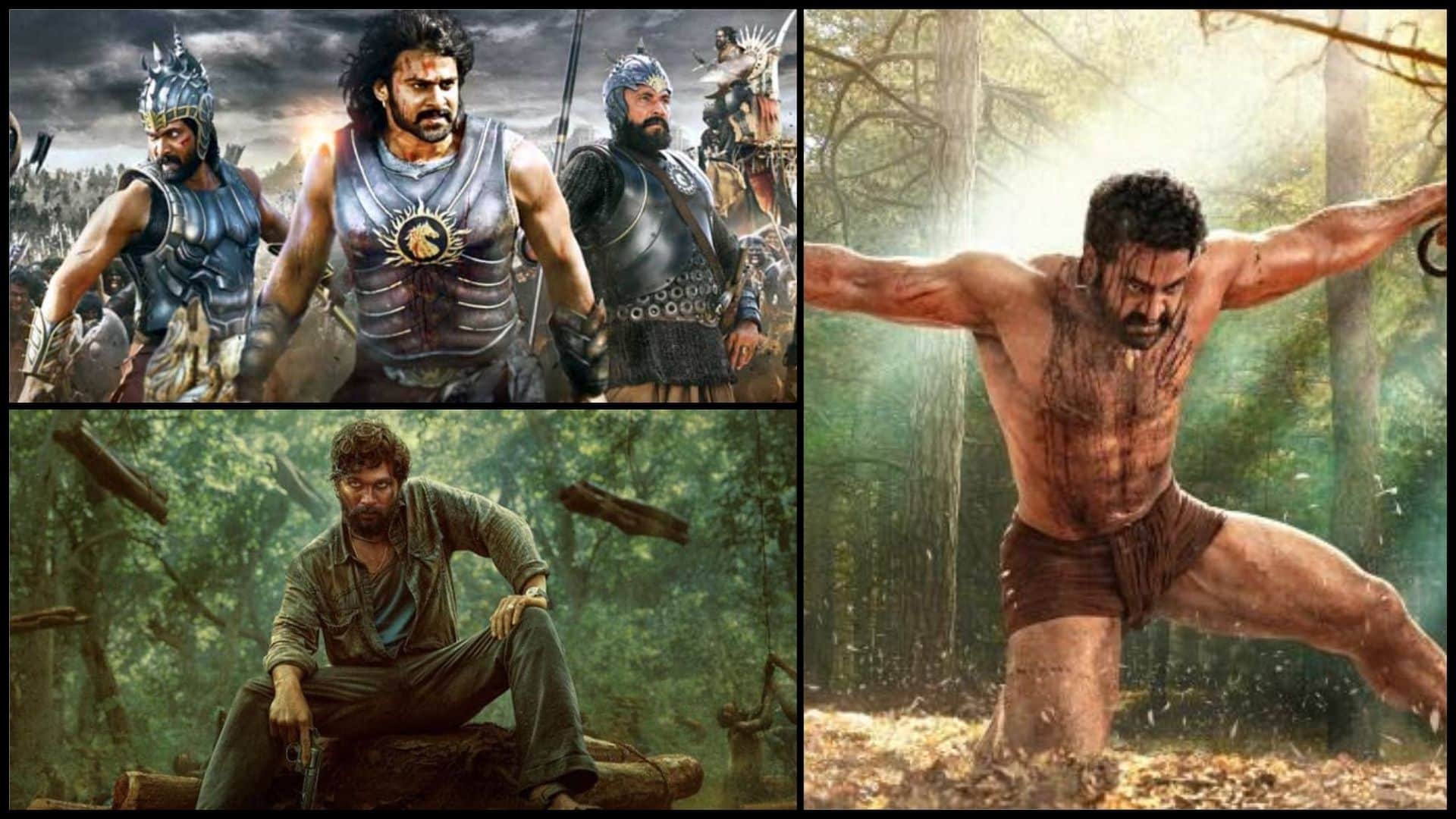 Baahubali Pushpa Baahubali 2 KGF Chapter 1 RRR  KGF Chapter 2 Hindi World Wide Box Office Collection