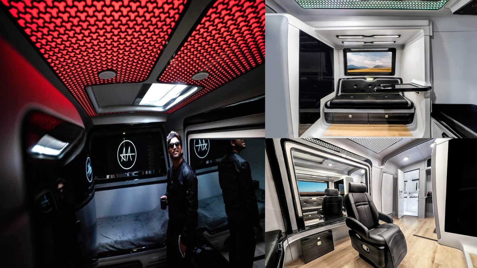 allu arjun birthday look at luxury vanity van of pushpa star  see inside photos