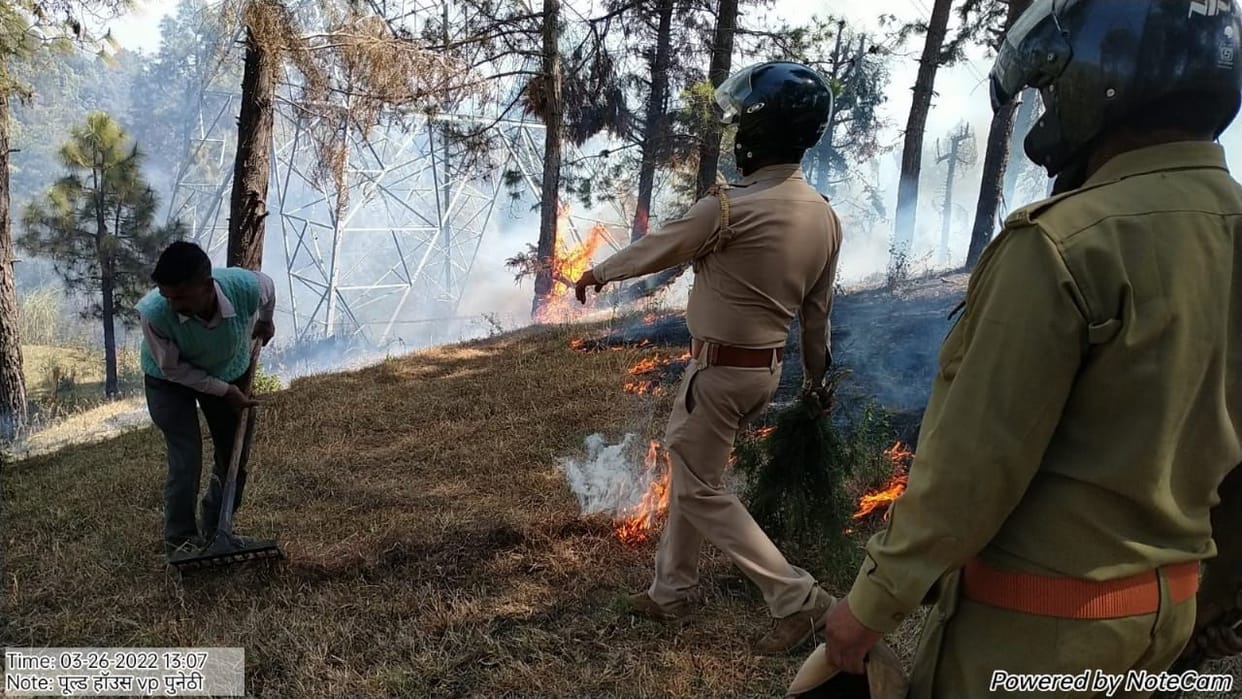 Forest Fire in Kulethi