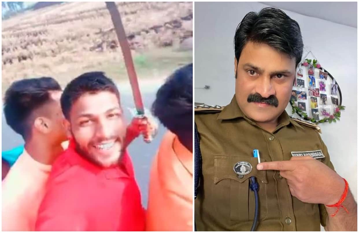 viral Video of youths waving swords chandauli CO Anirudh Singh said jab tak todega nahi tabtak chhodega nahi