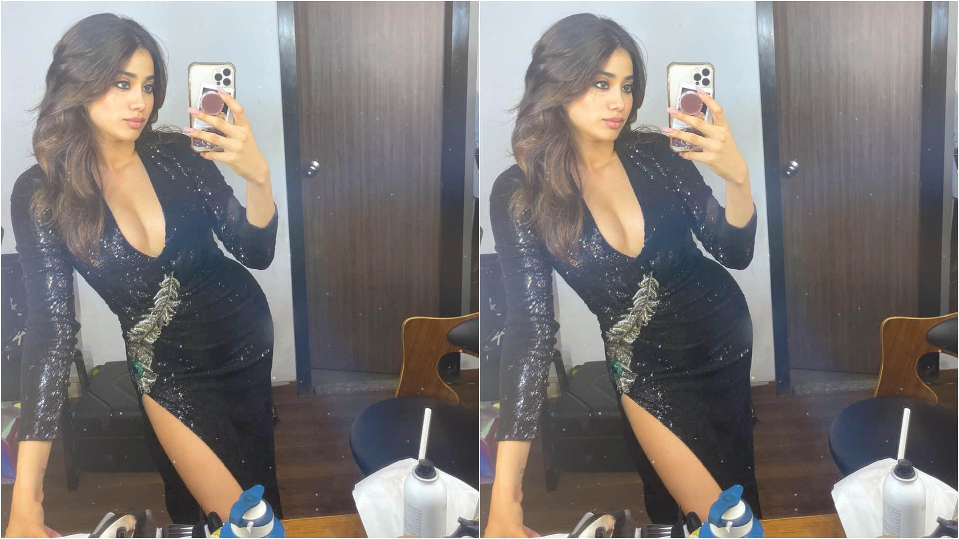 Janhvi Kapoor Glamorous Look From Mini Dress To Body Fitting Dress See Latest Photos Here