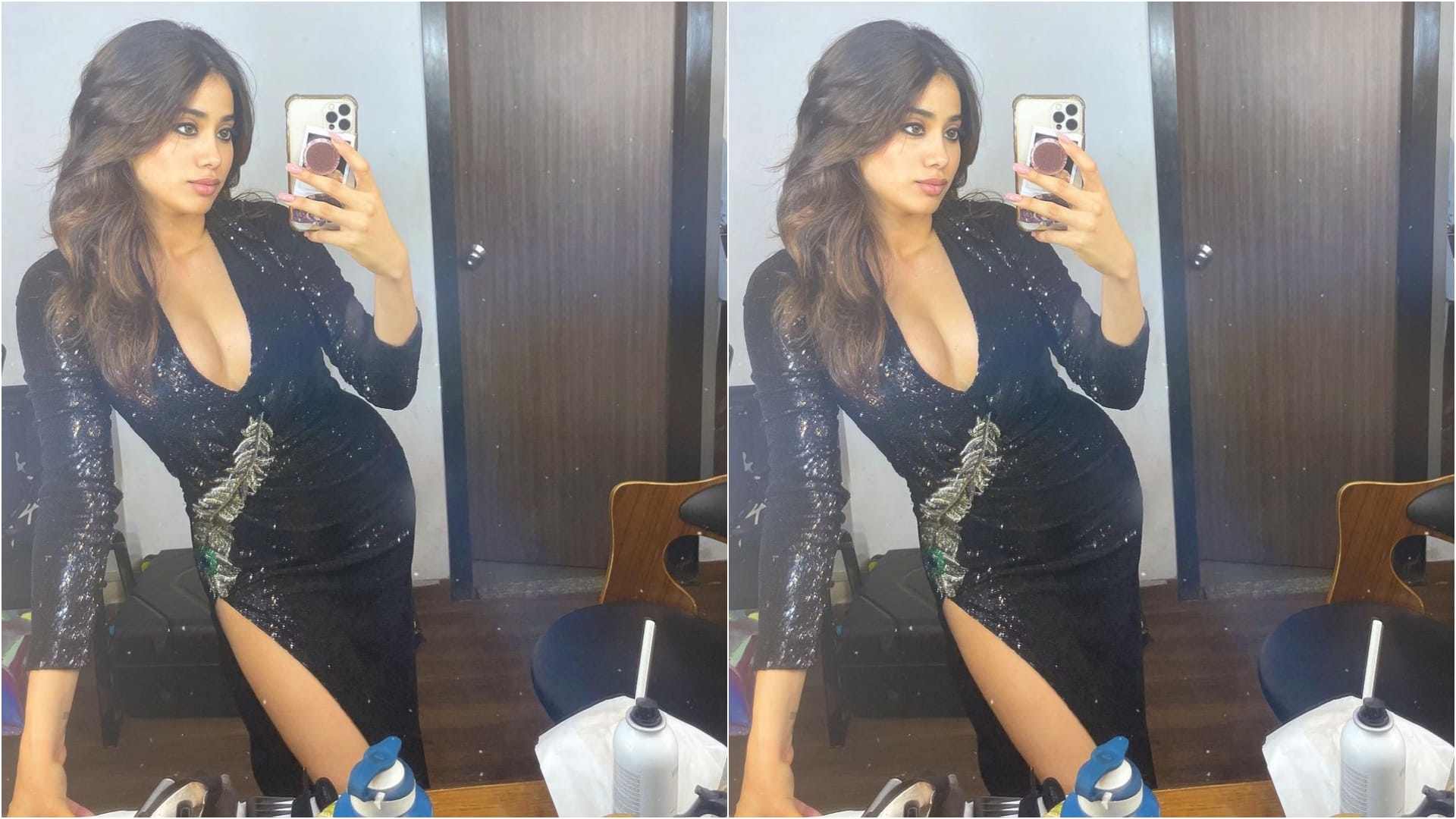 Janhvi Kapoor Glamorous Look From Mini Dress To Body Fitting Dress See Latest Photos Here