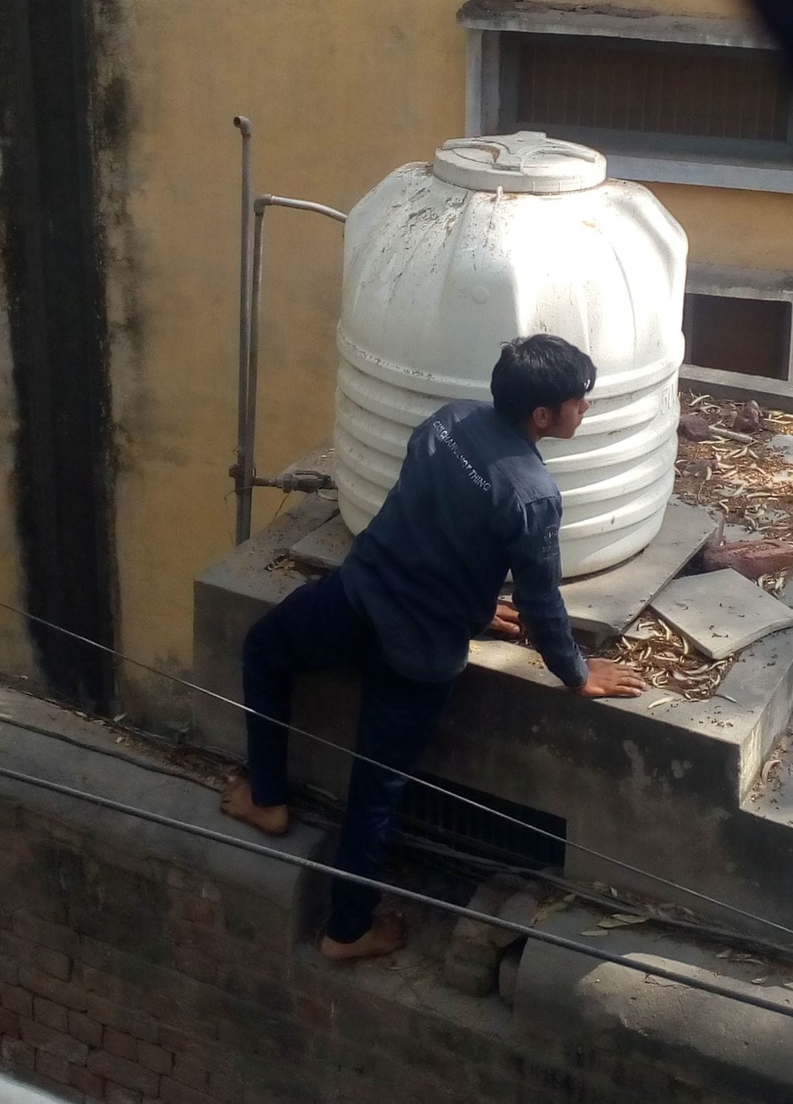 Mobile was found with the teacher in the examination center, caught three copycats