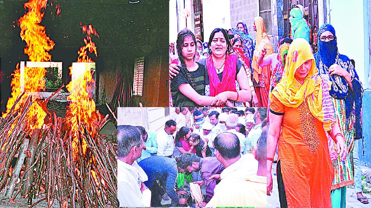 Shamli double murder case: Seeing dead body of father and son, family members kept crying last rites were performed in gloomy atmosphere