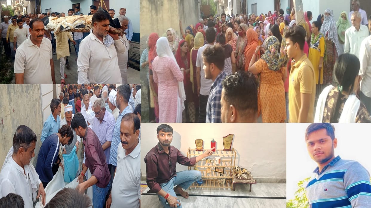 Shamli murder case: Father and son were cremated in a gloomy atmosphere in Meerut, see photos