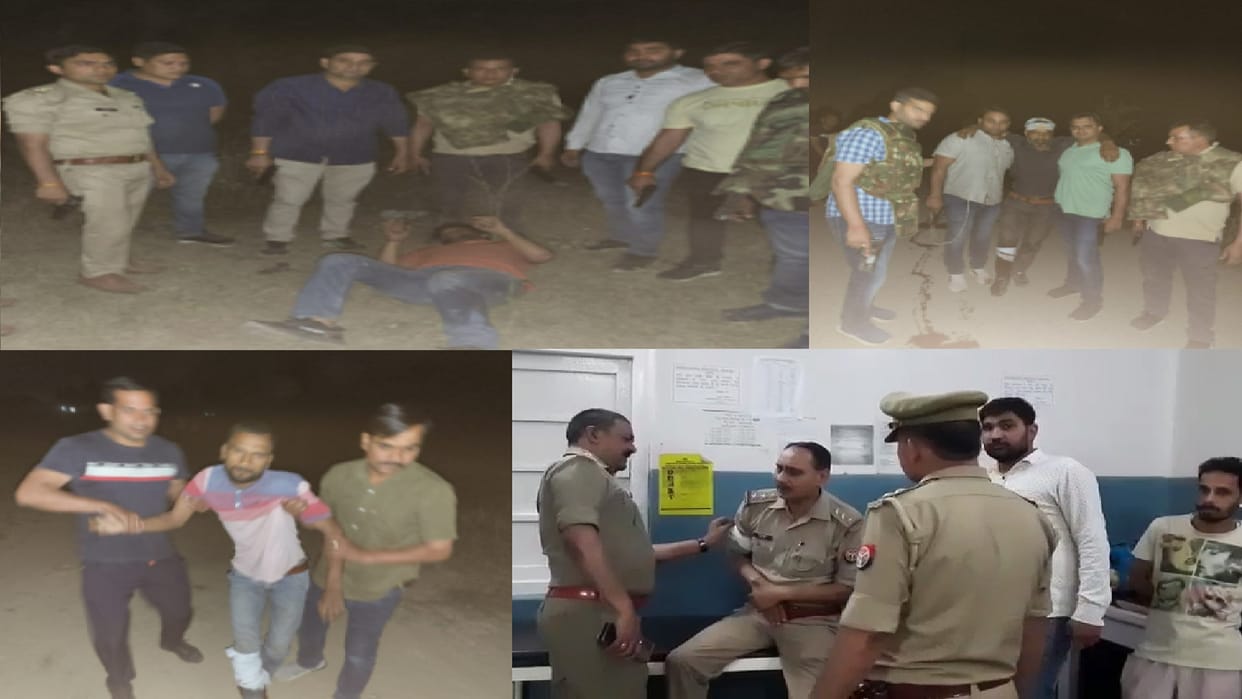 UP Crime News: Five accused injured in police encounter in Saharanpur city see photos