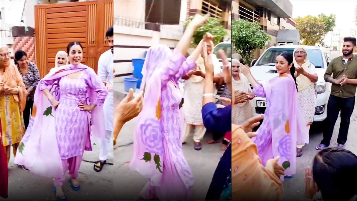 shehnaaz gill giddha dance with neighbors fans says my old gill is back