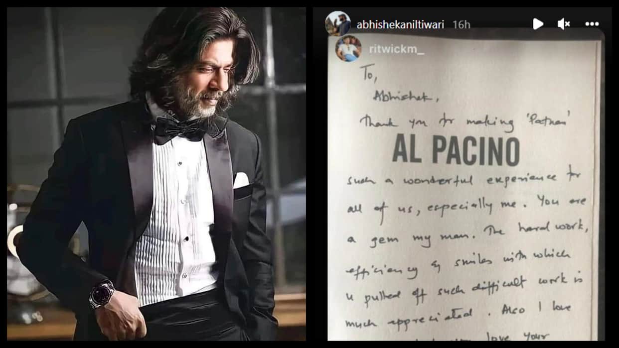 Bollywood King Khan Shahrukh khan writes a heartfelt note for his crew member from Pathaan