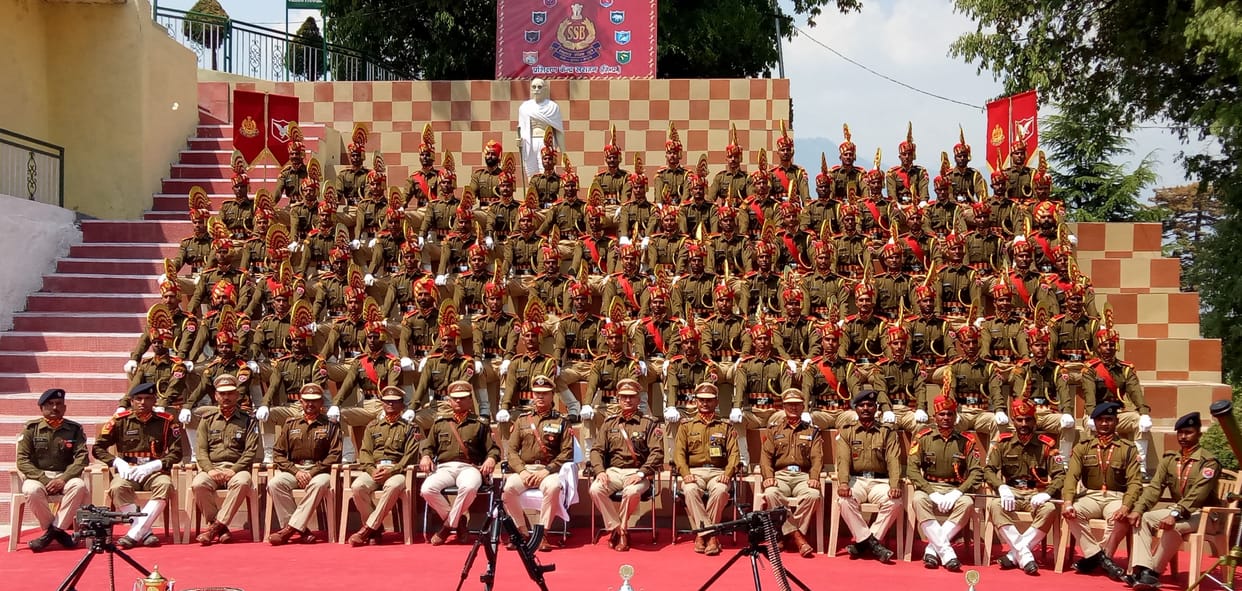 Trainee jawans awarded at the convocation ceremony of SSB Sarahan