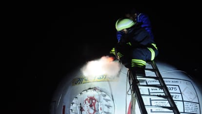 Due to the LPG ga  leak from the tanker the breath of 20 thousand people stuck for five hours