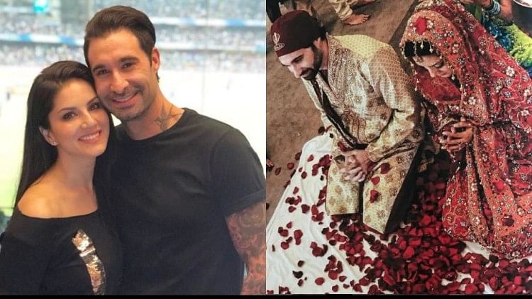 Bollywood Actress Sunny Leone Shares Unseen Wedding Pictures With ...