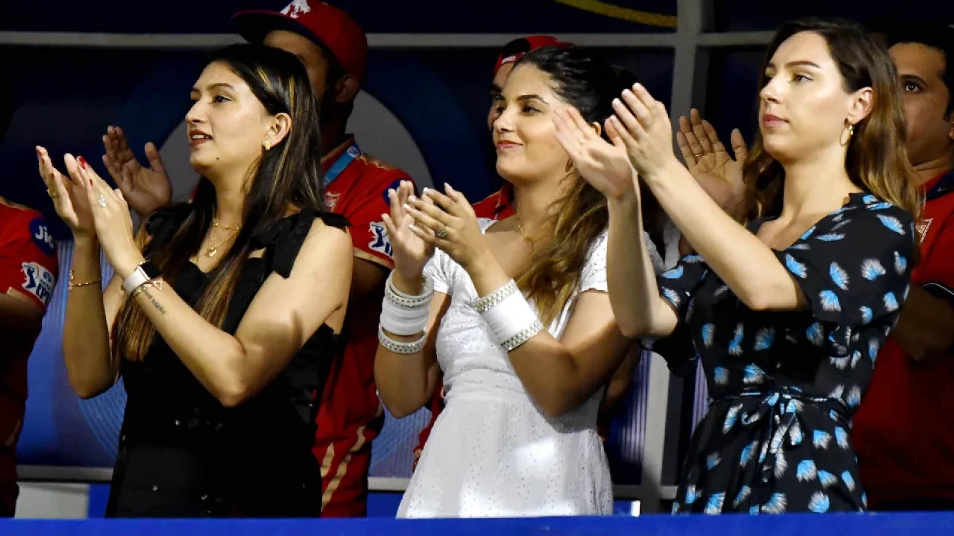 Gujarat Titans vs Punjab Kings match Photo Story natasha and Ishani happy over their husband fours