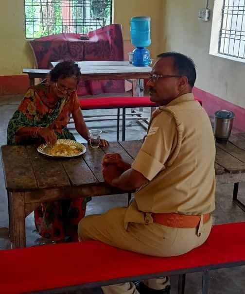 SO provided food to the elderly woman