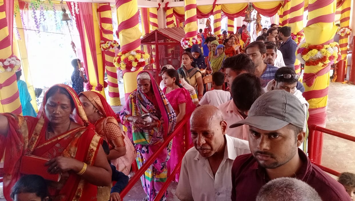 Mahagauri worshiped on Ashtami