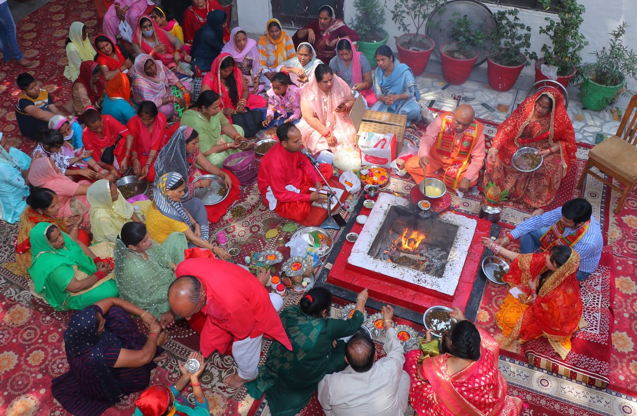 The court of mother Bhadrakali resonated with mantras, Kurukshetra