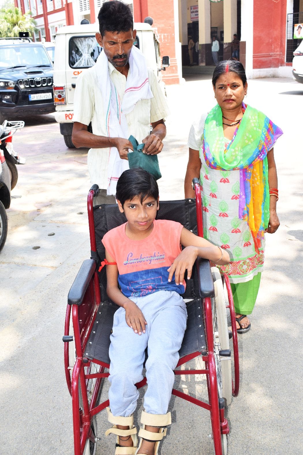 Requested for education and financial assistance to the handicapped son