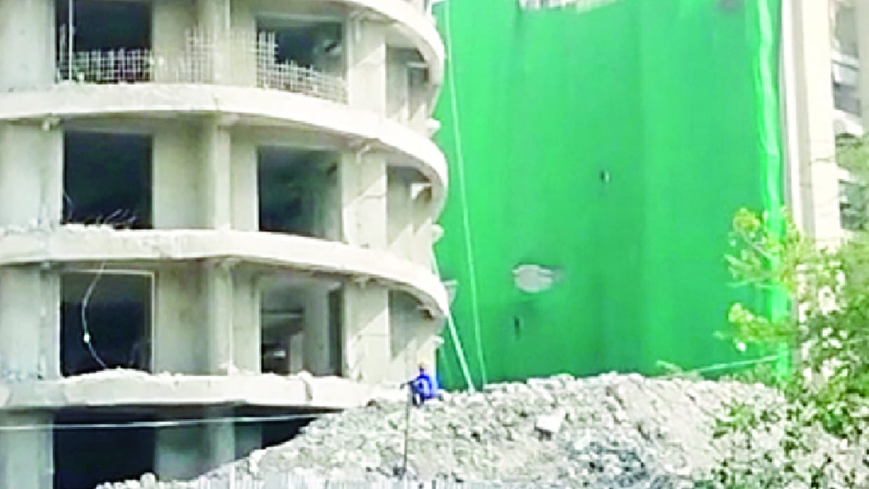 Twin tower test blast today in noida