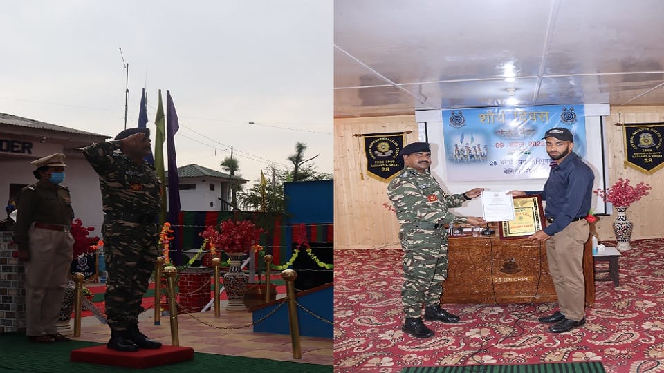 Valor Day celebrated at 28 Bn CRPF in Srinagar