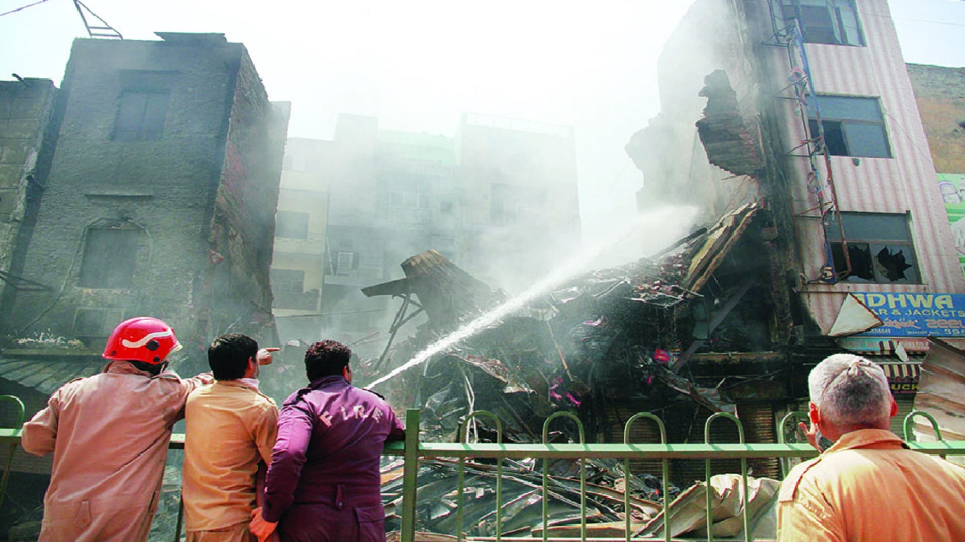 Delhi tikri kalan pvc market fire robot controlled in half and hour know how this technique works