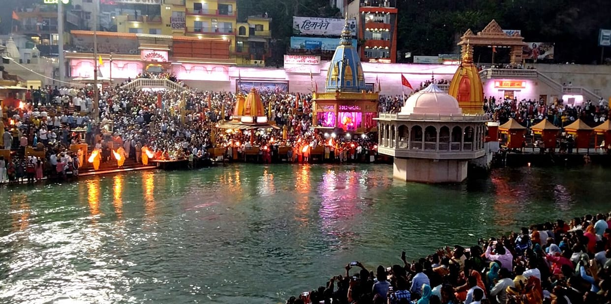 Crowd gathered in Dharmanagari on weekend and Ramnavmi