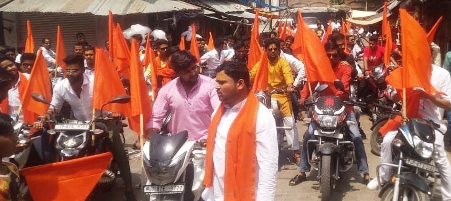 hindu yuva vahini, bike railly, establishment day