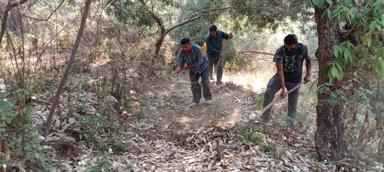 Fire Control in Ranikhet Cant.