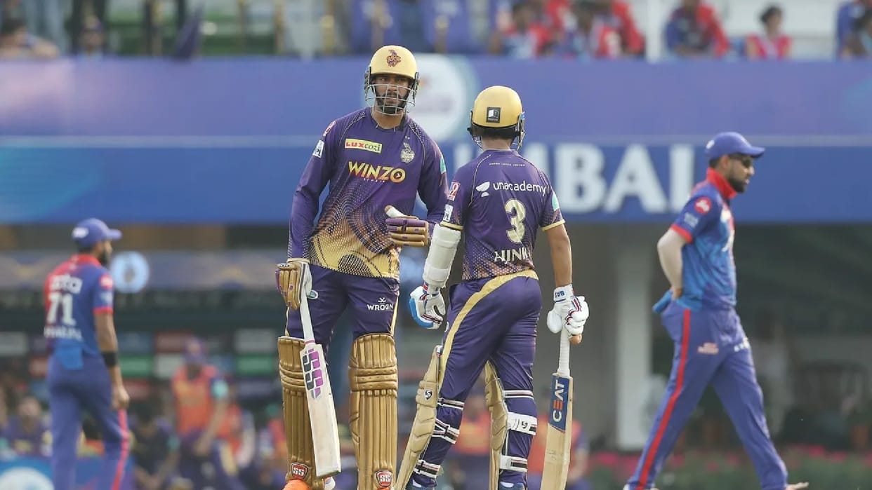 First Over drama in KKR vs DC Match Rahane given out twice in two balls but no appeal on edge