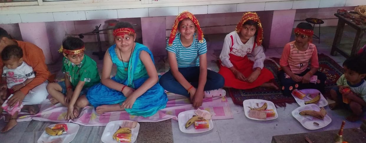 Mahagauri worship in homes and temples on Ashtami