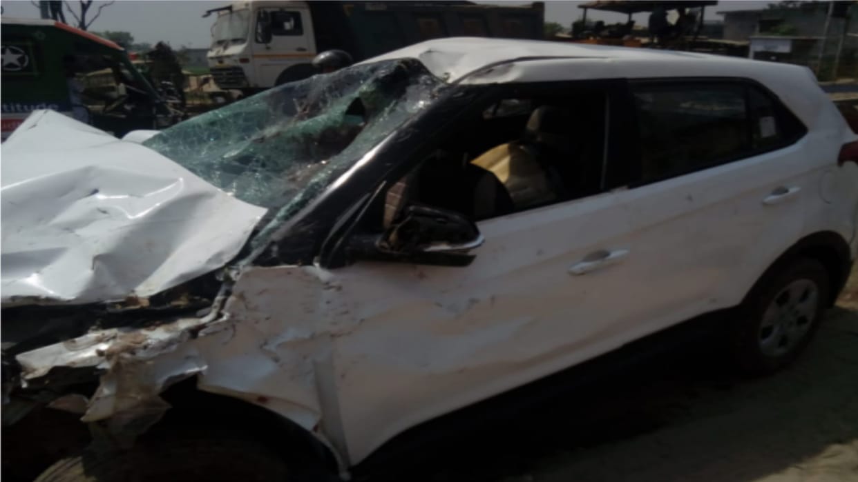 four died in an accident from Baghpat after a bike collided with a car in Meerut