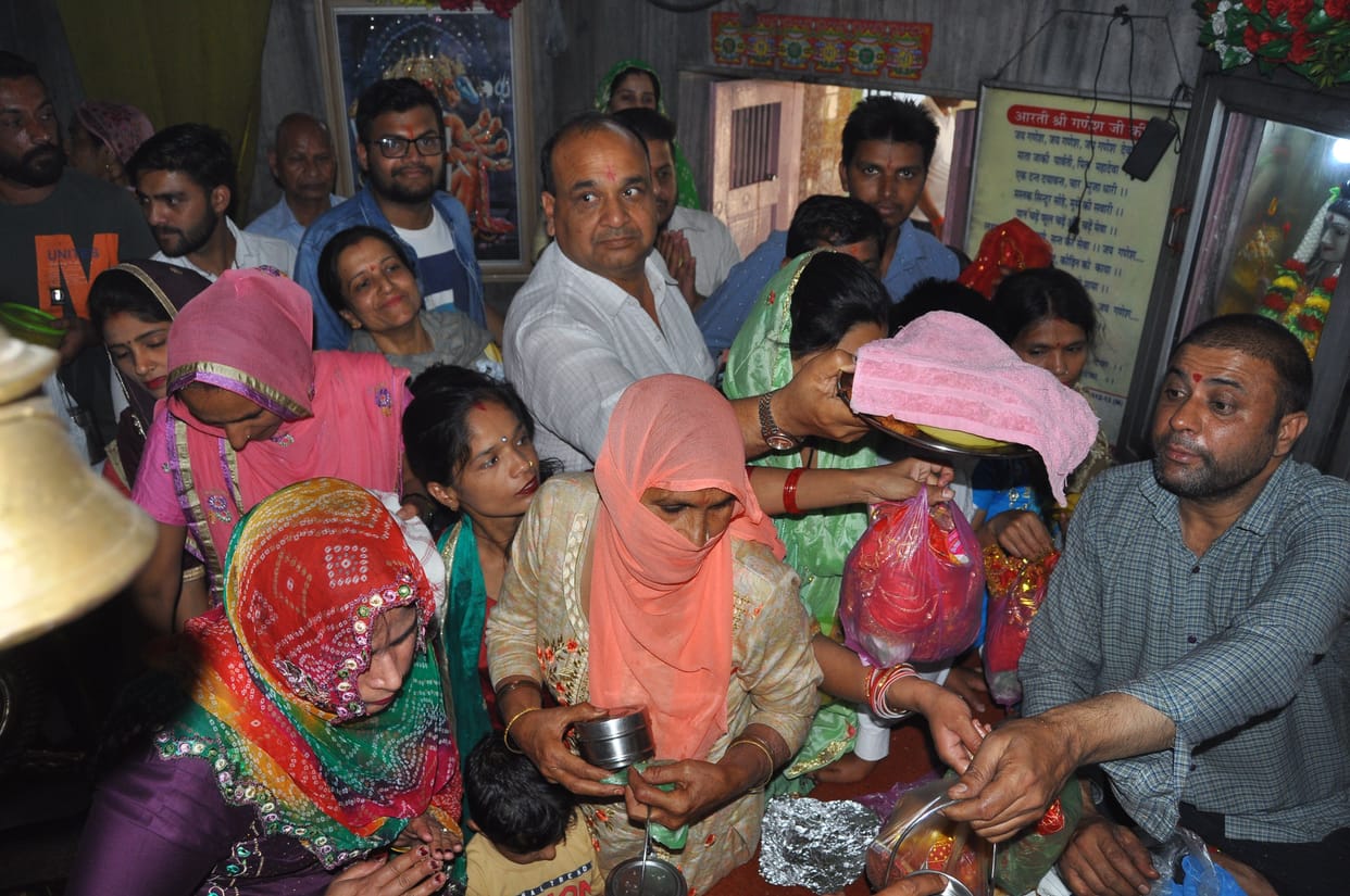On Durgashtami, the atmosphere resonated with the cheers of Maa Sheranwali.