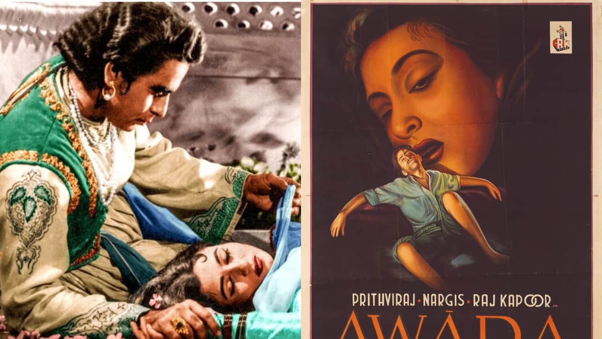Bollywood Golden era original posters now available for sale in on line auction after 20 years awara mughal e azam