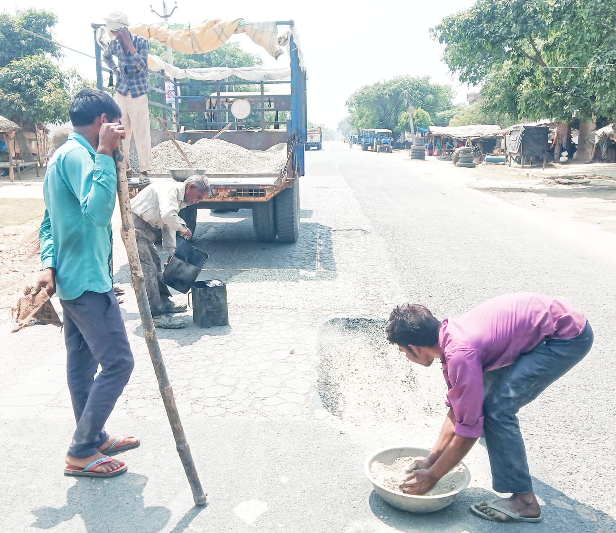 Highway repair work started