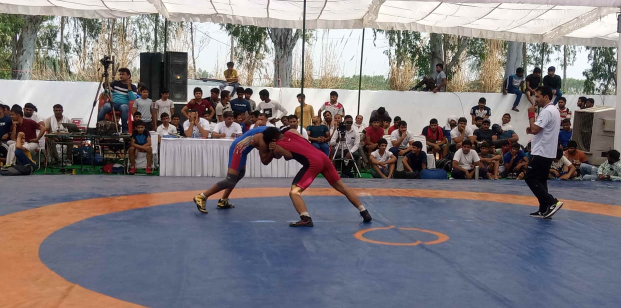 The men and women wrestlers of Hisar dominated the freestyle competitions of state level wrestling.