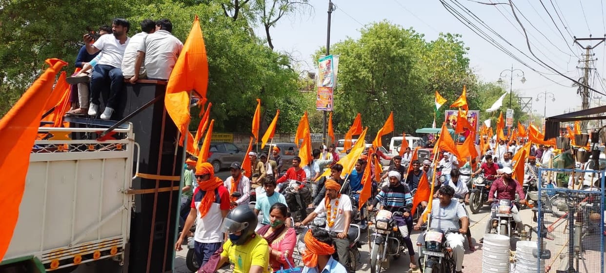 Saffron yatra resonated with Shri Ram's cheers