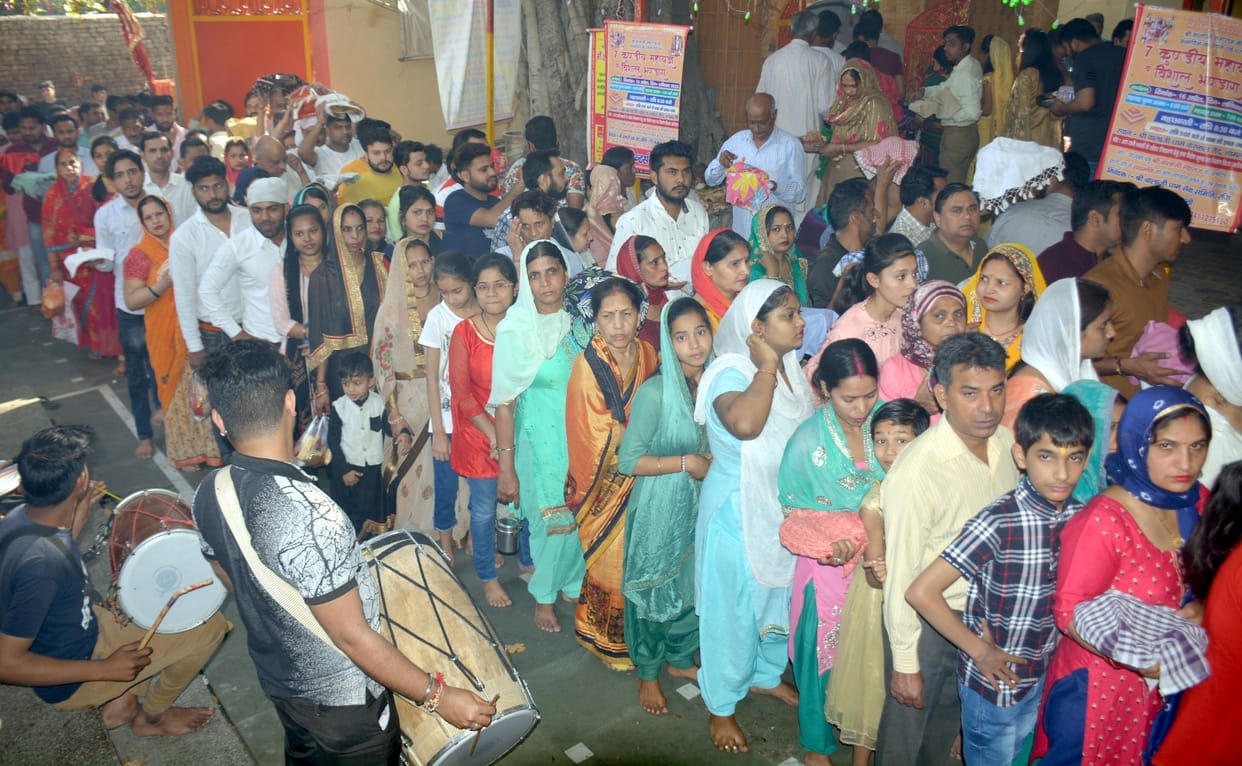 Durgashtami celebrated with pomp, echoed mother's cheers