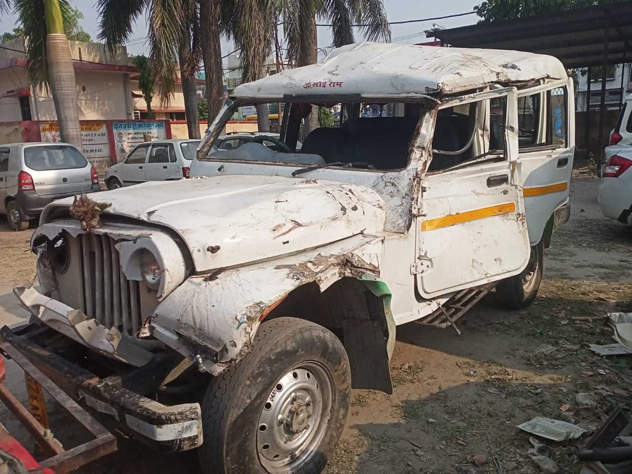 Poornagiri accident: Uncontrollable overloaded jeep trampled two youths sitting on the roadside, both died