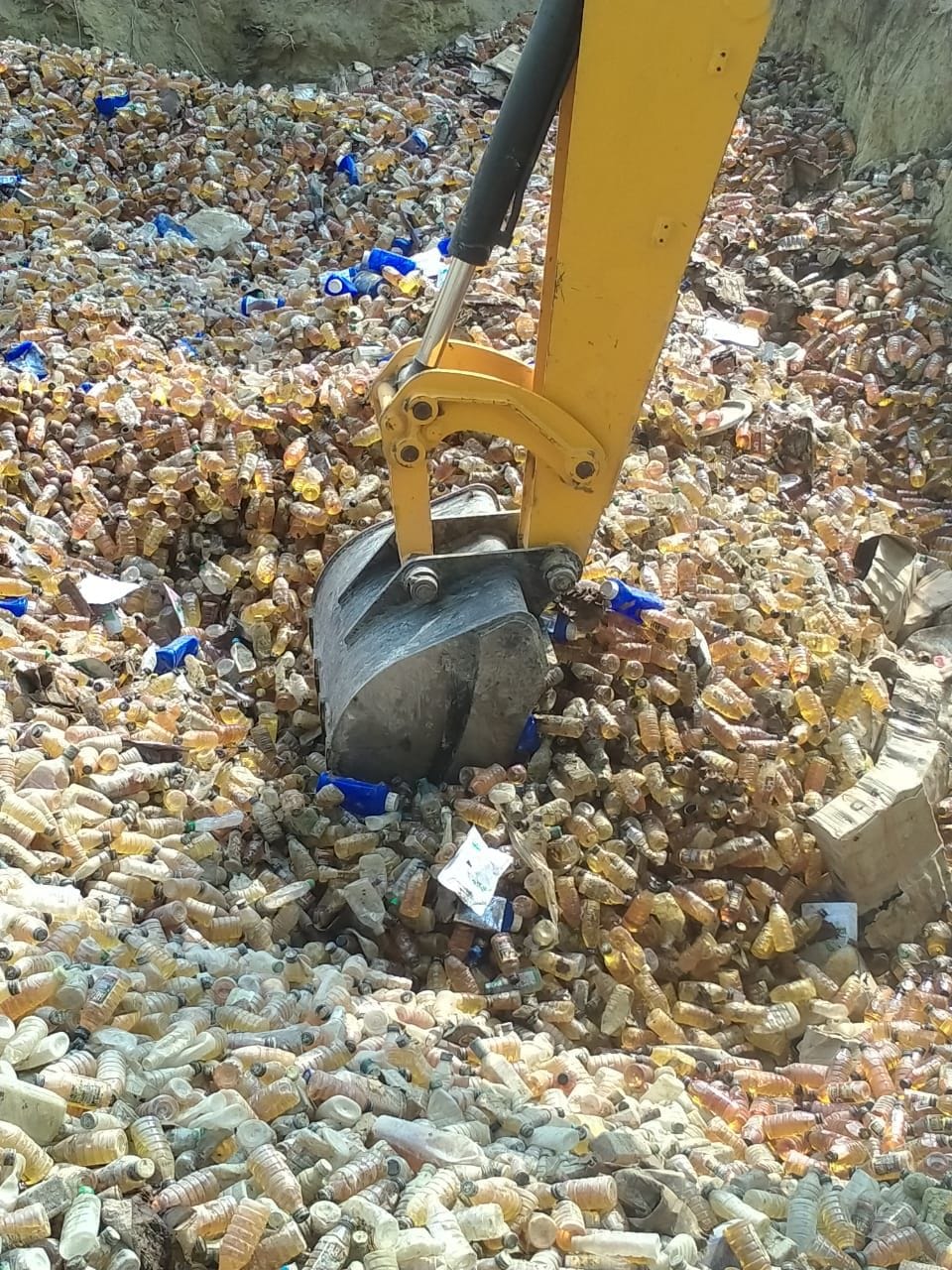 Police Department destroyed liquor worth 2.50 crores