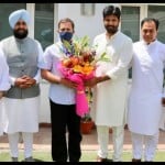 राहुल गांधी से मिली पीपीसीसी की नई टीम।
