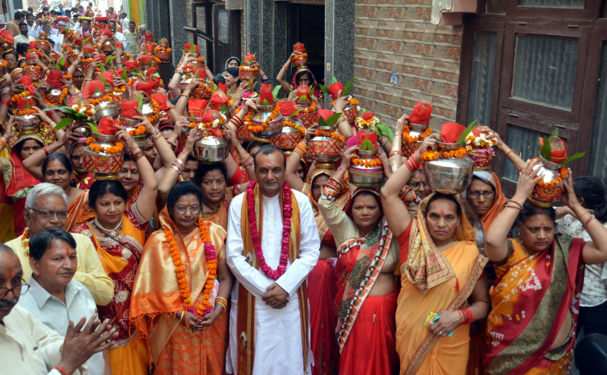 Grand Kalash Yatra taken out in the city