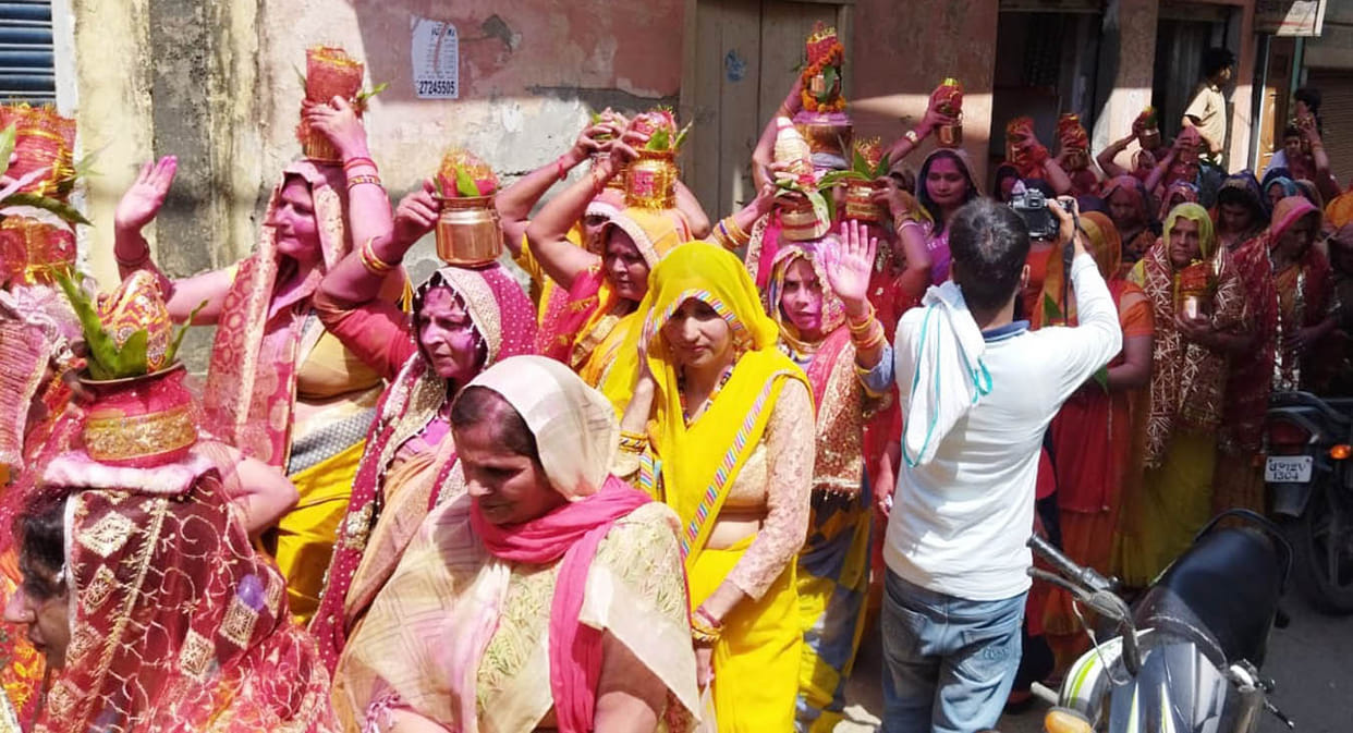 The life of the grand idols in the temple Thakurdwara