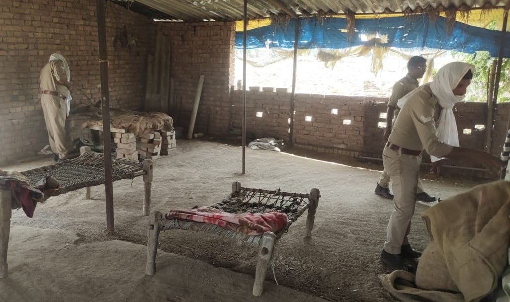 Hathras: Excise department, police team raided to catch illegal liquor