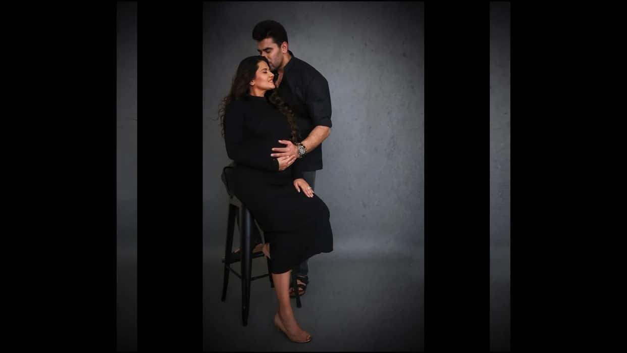 kasam tere pyaar ki actress kratika sengar shares maternity photoshoot with husband nikitin dheer says happiness is on the way