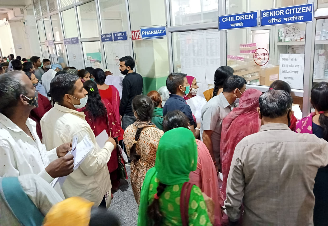 As soon as the summer started, people caught the diseases, both the medical wards were full.
