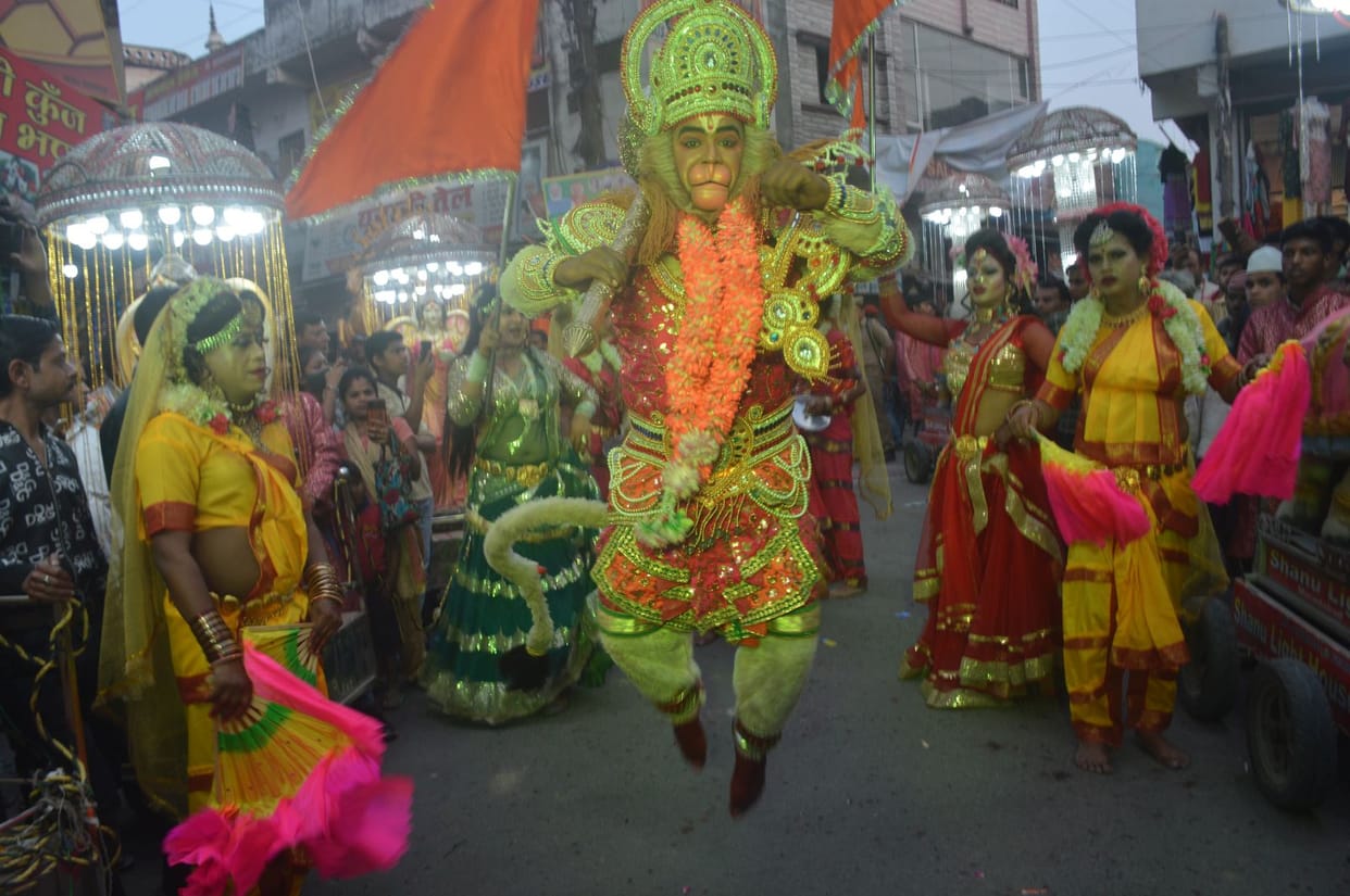 The tableaux enthralled the minds of Shri Ram Janmotsav Shobhayatra