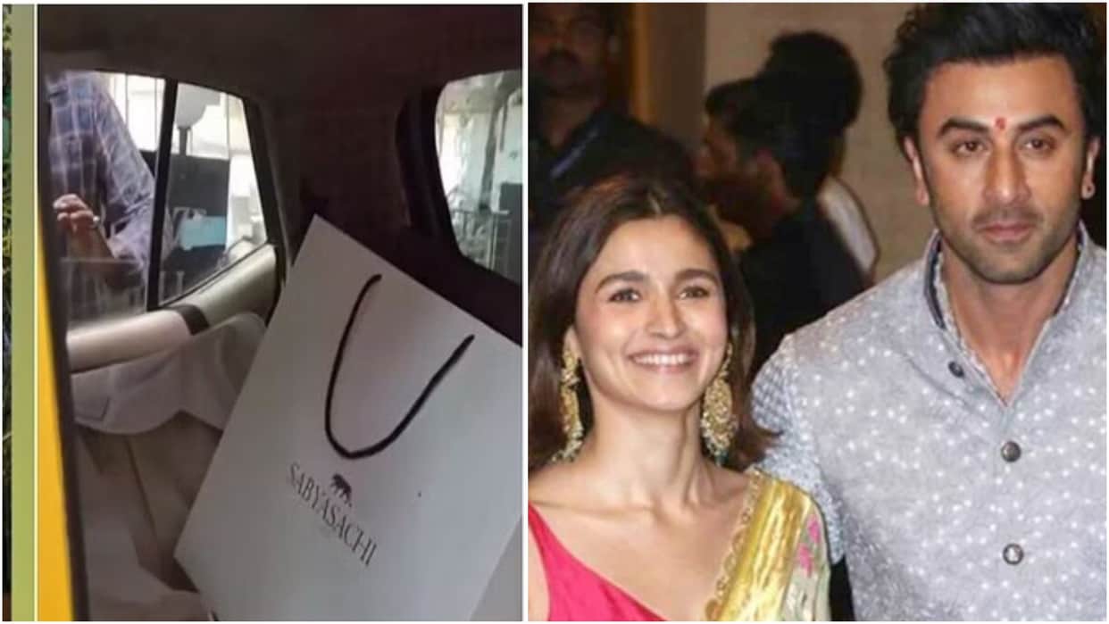 Ranbir Kapoor Alia bhatt wedding outfits arrived at venue see video