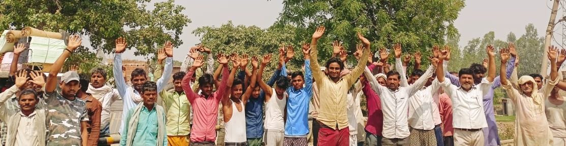 Villagers of Hulasnagra protest to keep the railway crossing open