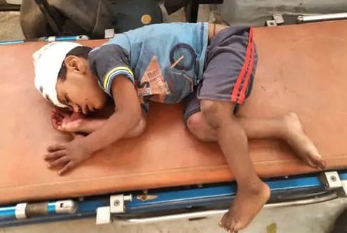 Parents fell asleep, boy fell from train