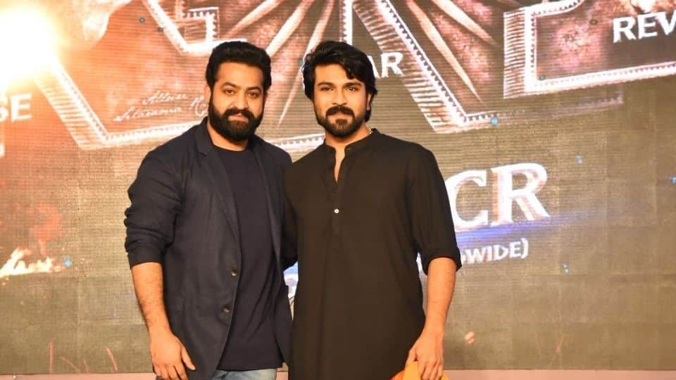RRR star Ram Charan jr ntr trolled for fake american accent interview with ss rajamouli at golden globes 2023